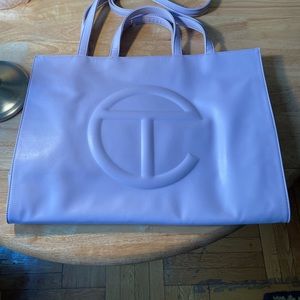 Telfar Bags Lavendar and Gold Large